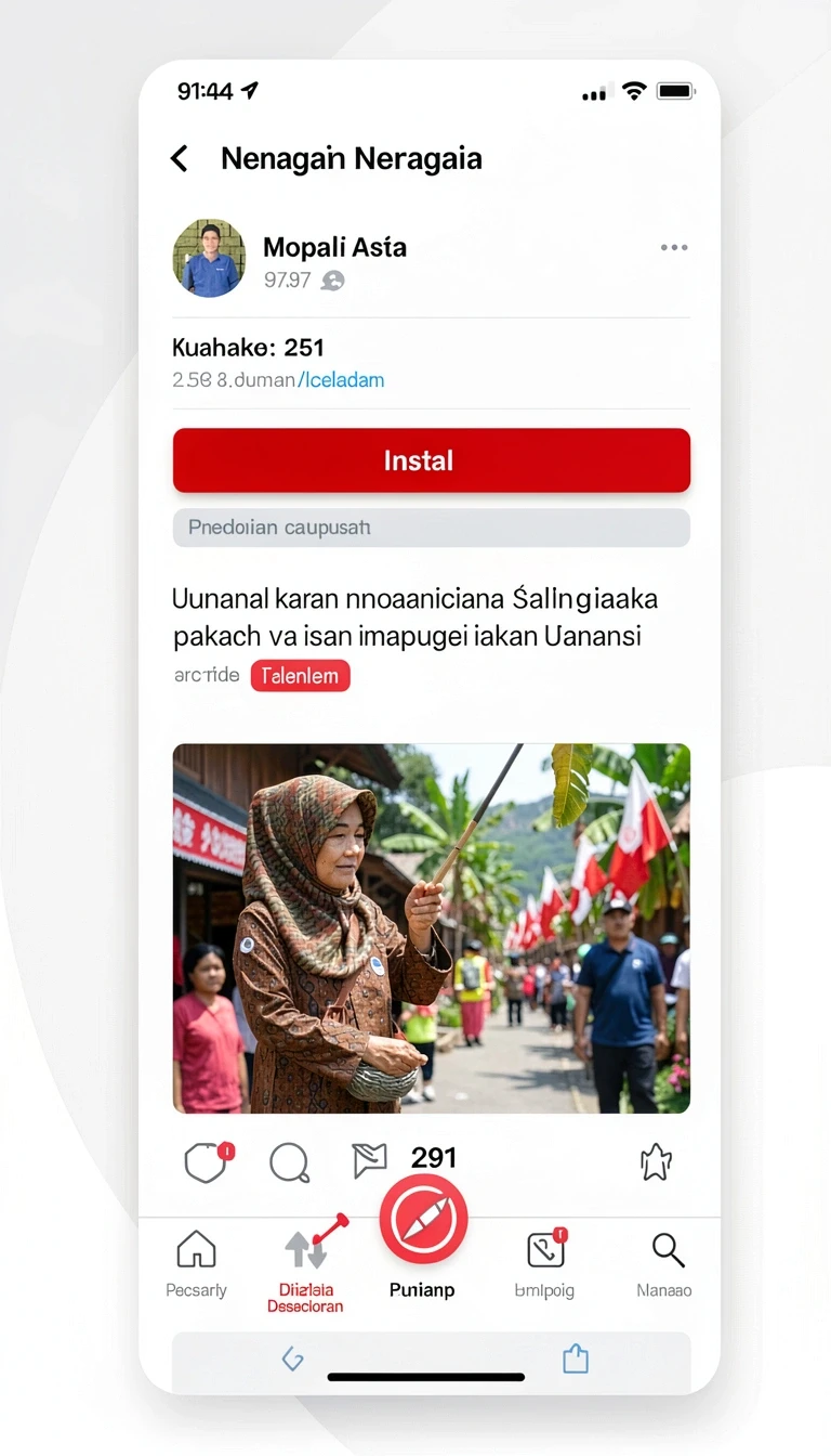 Tampilan utama aplikasi Review Aplikasi ikon777 yang intuitif dan efisien.